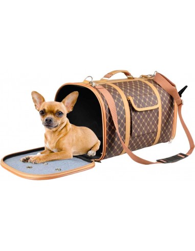 bolso perro rigido marron