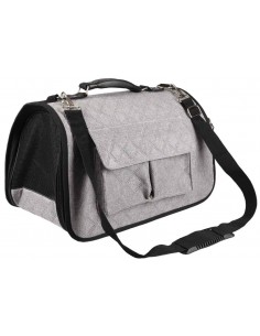 bolso perro rigido gris