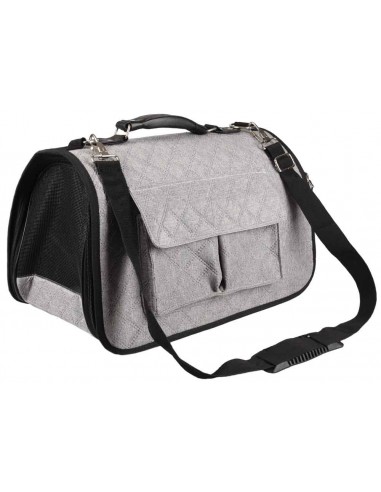 bolso perro rigido gris