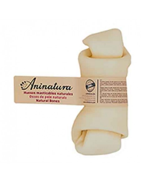 Hueso piel prensada para perro