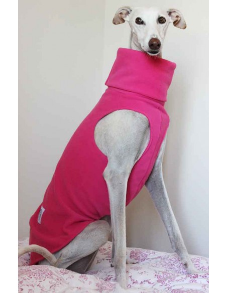Forro polar para galgo color rosa