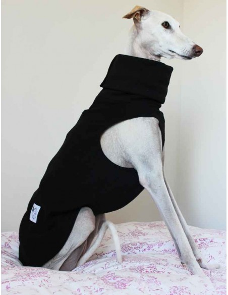 Forro polar para galgo color negro