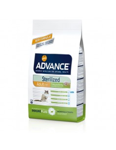 Pienso para gatos Advance Esterilizados con Pavo