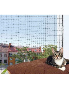 Red de protección de ventanas para gato