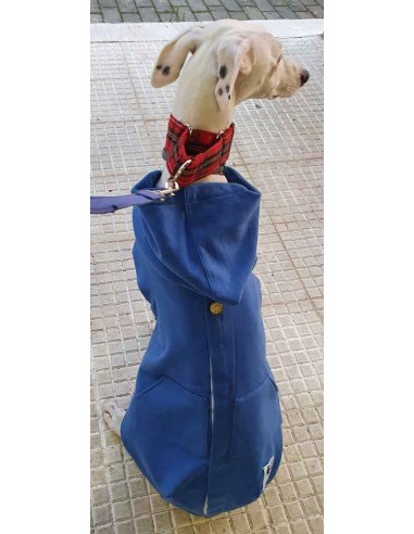 Sudadera para galgo color azul