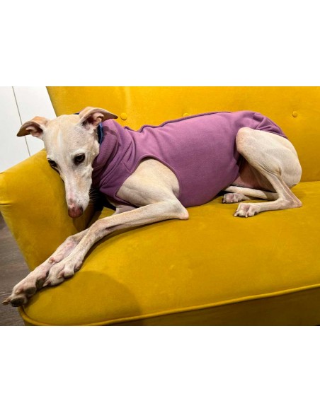 Forro polar para galgo color morado