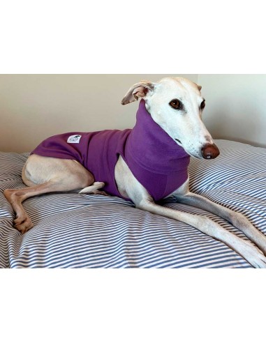 Forro polar para galgo color morado