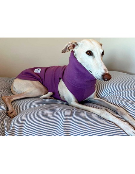 Forro polar para galgo color morado