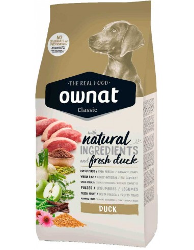 Pienso para perros OWNAT classic duck