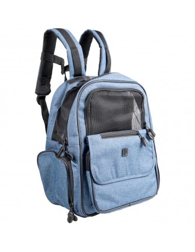 mochila-perro-nylon-azul