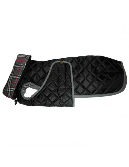 abrigo impermeable acolchado galgo color negro abrigo impermeable acolchado galgo color negro