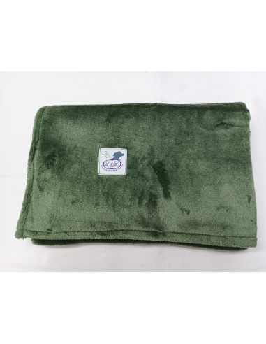 Manta de felpa para perro extrasuave verde