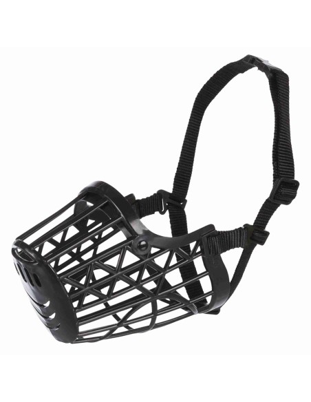 Bozal de plástico con cintas ajustables de nylon