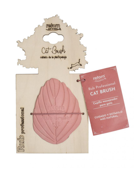 Cepillo masajeador de goma para gatos