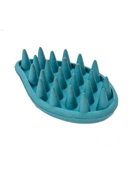 Cepillo masajeador de goma para perros