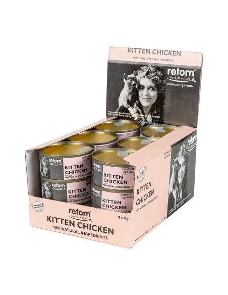Lata para gato RETORN kitten de pollo