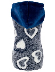 sudadera azul para perro