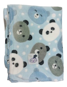 Manta de felpa para perro extrasuave osos panda