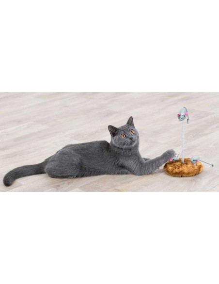 Juego para gatos, ratones con muelle, Trixie