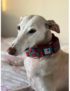collar galgo tela de algodon