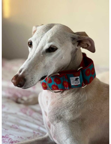 collar galgo tela de algodon