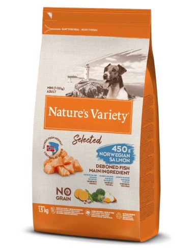 Nature's Variety Selected No Grain Mini Salmón noruego