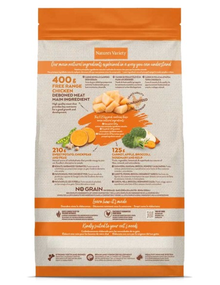 Nature's Variety Selected No Grain Kitten Pollo campero