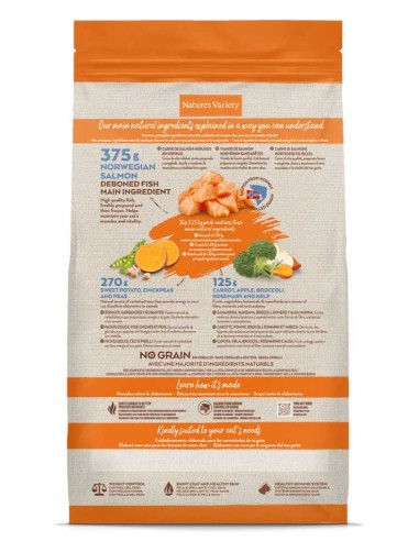 Nature's Variety Selected No Grain Gato esterilizado Salmón noruego