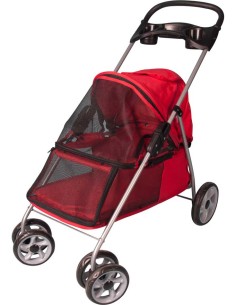Carrito de paseo para perro Falmingo Buggy color Rojo