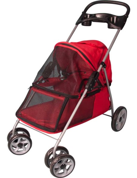 Carrito de paseo para perro Falmingo Buggy color Rojo