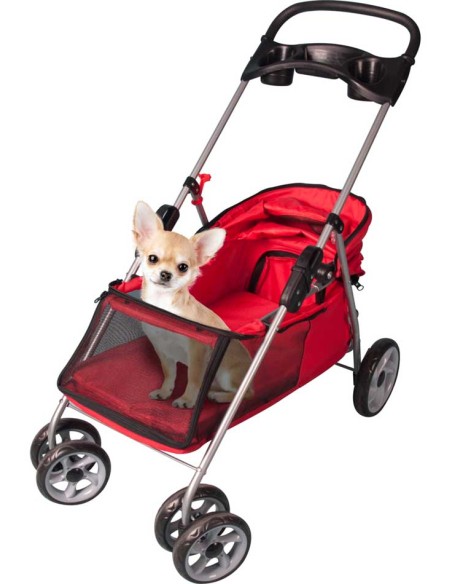 Carrito de paseo para perro Falmingo Buggy color Rojo