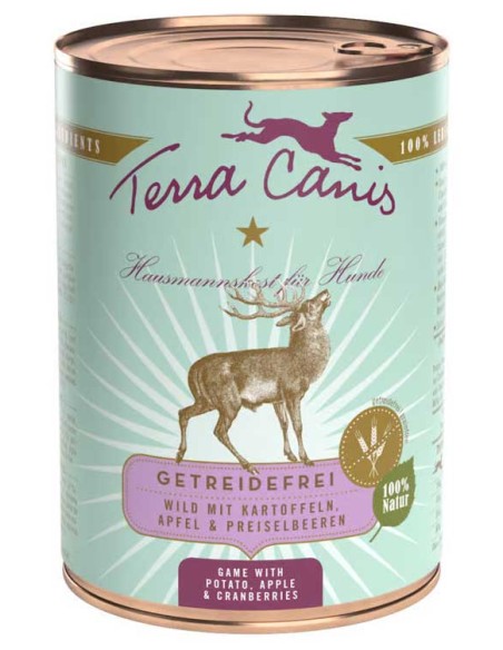 Terra Canis Grain Free Ciervo con Patata, manzana y arándano rojo