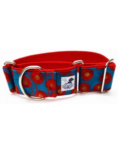 collar Whippet tela de algodon