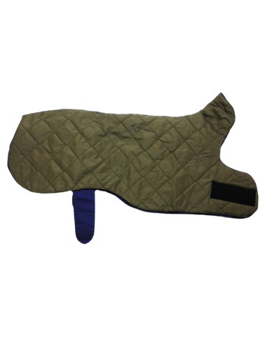 Abrigo para galgo reversible verde Lucas y Lola