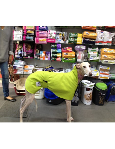 Abrigo para galgo reversible verde
