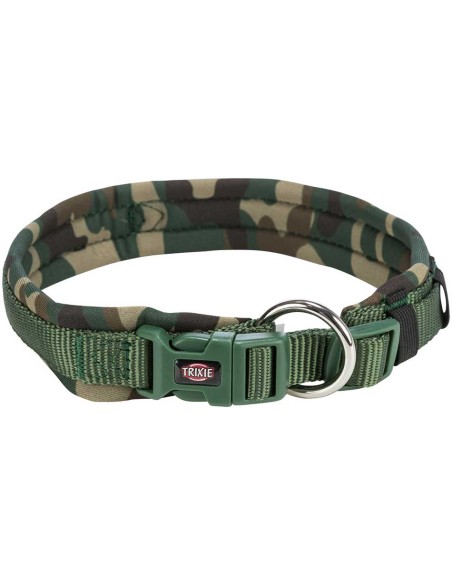 Collar para perro Nylon Premium acolchado con neopreno Camuflaje, Trixie