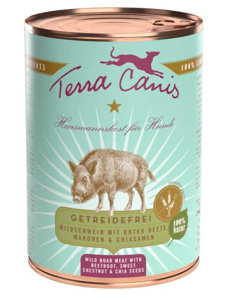 Terra Canis Grain Free Jabalí con remolacha, castaña y semillas de chía