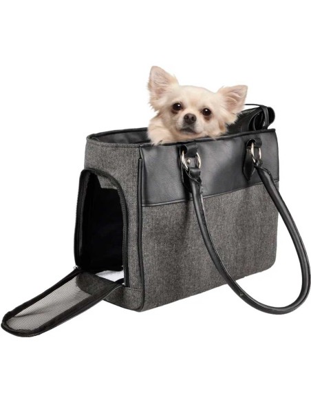 Bolso para transporte de perros modelo Lior color Gris