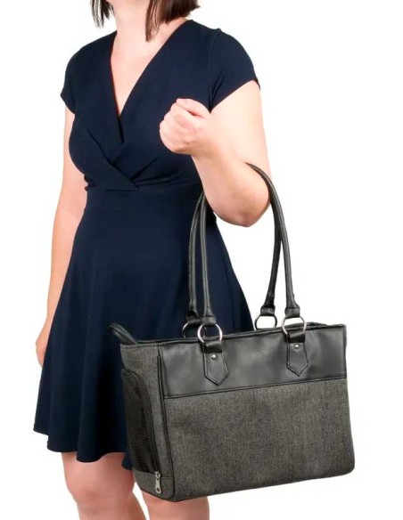 Bolso para transporte de perros modelo Lior color Gris