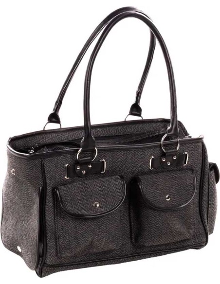 Bolso para transporte de perros modelo Laura color Gris