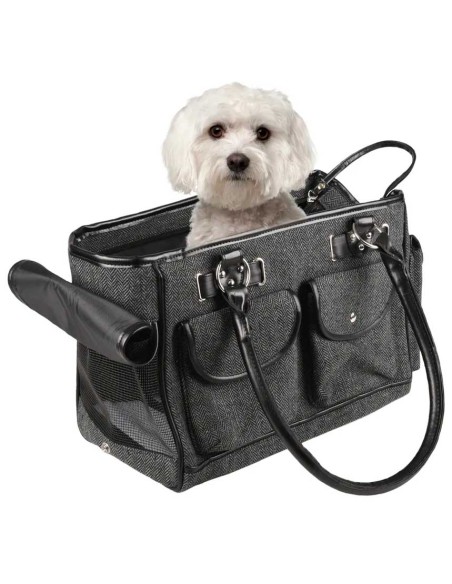 Bolso para transporte de perros modelo Laura color Gris