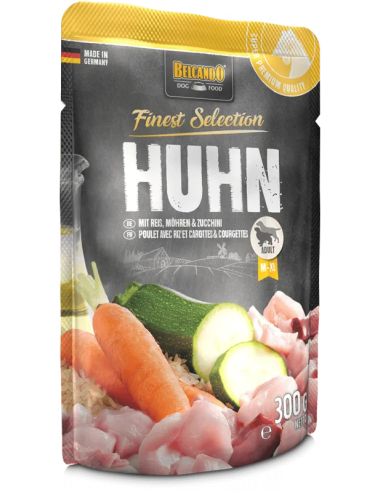 Pouches para perro, Belcando Finest Selection Pollo con arroz, zanahorias y calabacín