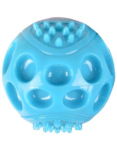 Pelota para perro TPR con chirriador modelo Wido color Azul, Flamingo