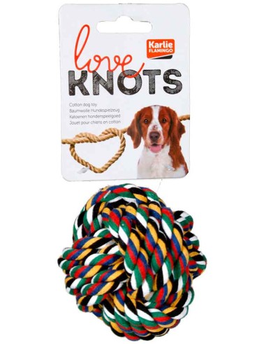 Pelota para perro de algodón modelo Karlie, Flamingo