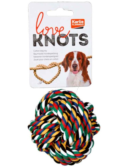 Pelota para perro de algodón modelo Karlie, Flamingo