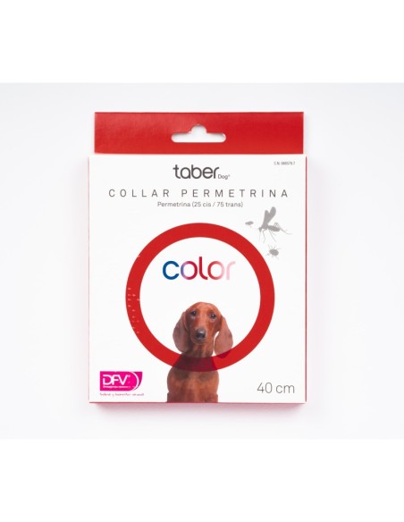 Taberdog Collar de permetrina 40 cm, Divasa