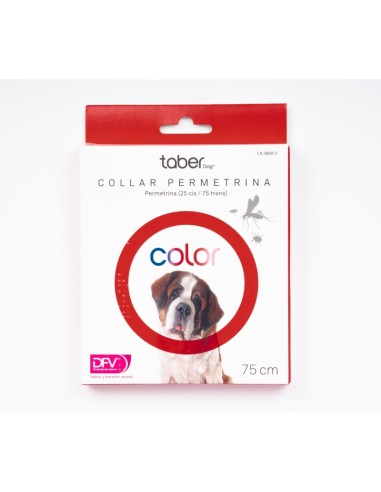 Taberdog Collar de permetrina 75 cm, Divasa