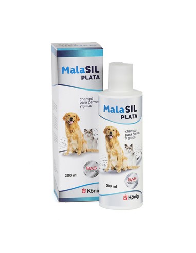Champú para perros Malasil AG+ 200 ml, Konig