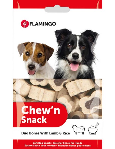 Snack para perro Chew´N Huesos Duo, Flamingo
