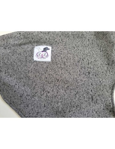 Forro polar doble para galgo color gris